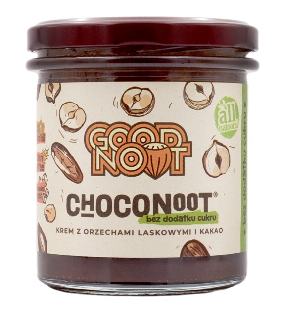 GOOD NOOT Choconoot® Krem z orzechów laskowych i kakao b/c 330g