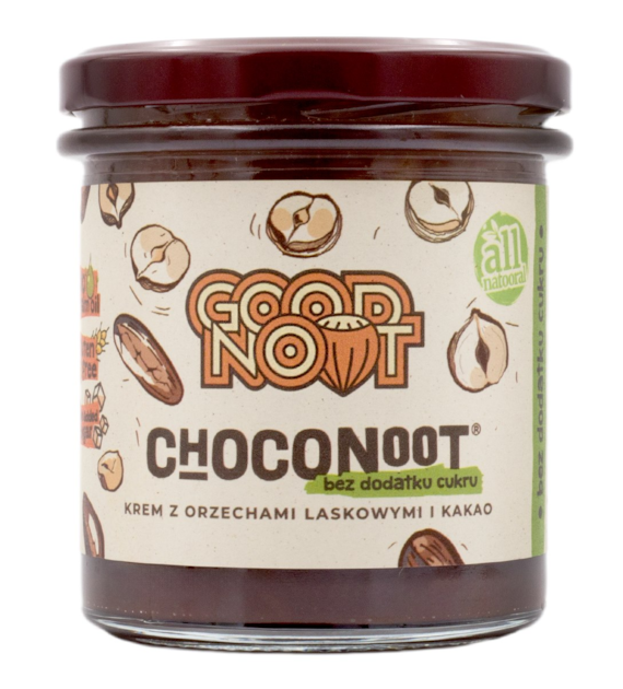 GOOD NOOT Choconoot® Krem z orzechów laskowych i kakao b/c 330g
