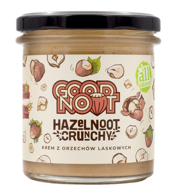 GOOD NOOT Hazelnoot Crunchy Krem z orzechów laskowych 300g