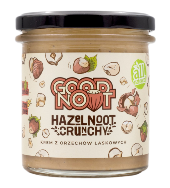 GOOD NOOT Hazelnoot Crunchy Krem z orzechów laskowych 300g