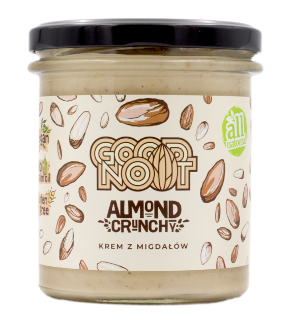 GOOD NOOT Almond Crunchy Krem z migdałów 300g