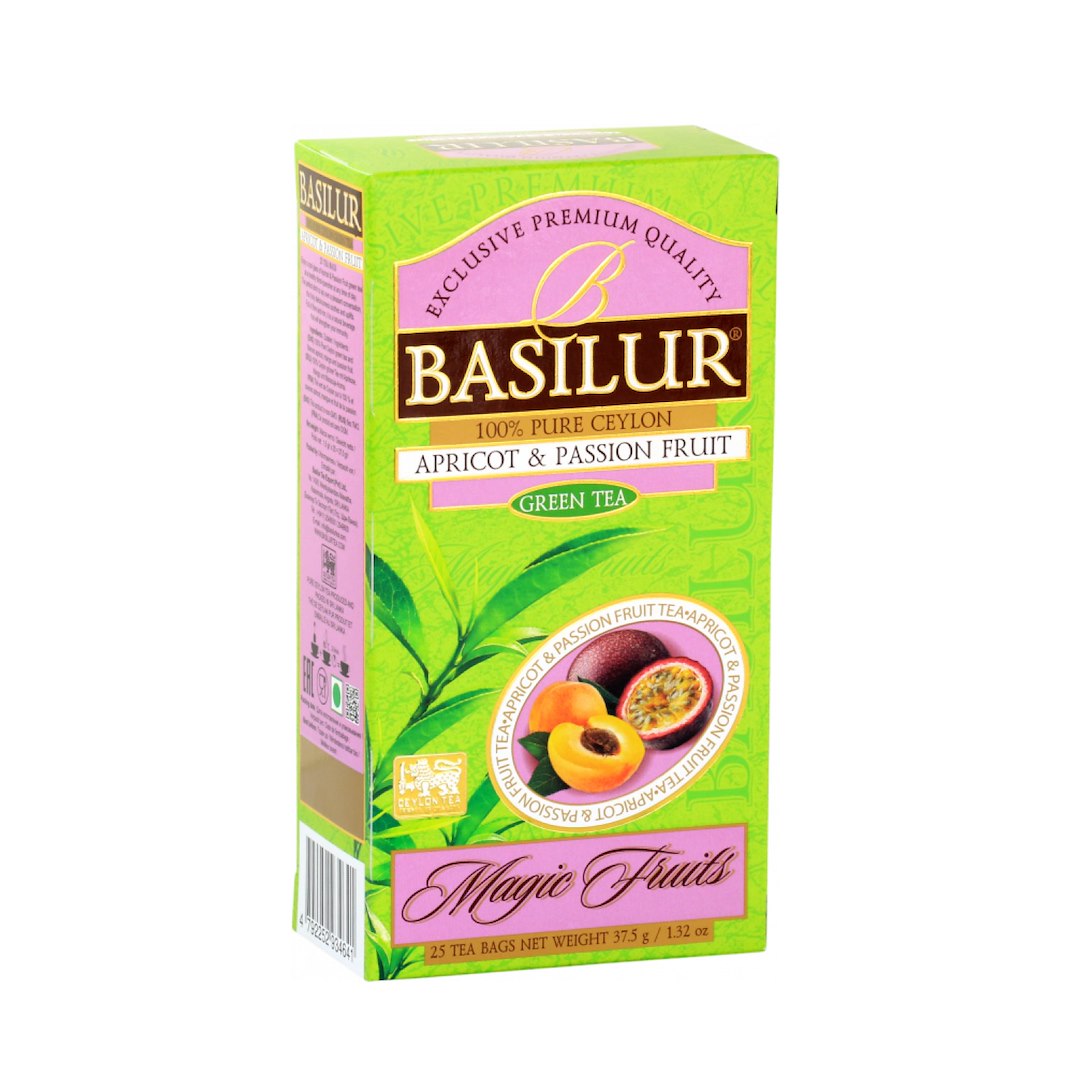 BASILUR Herbata zielona - Apricot&Passion Fruit saszetka 25x1,5g