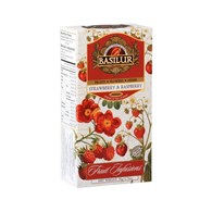 BASILUR Herbatka owocowa - truskawka malina saszetka 25x2g