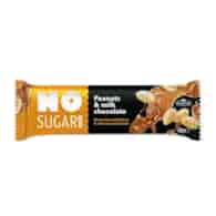NO SUGAR Baton orzechowy w czekoladzie mlecznej b/c 40g