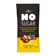 NO SUGAR Orzeszki arachidowe w czekoladzie mlecznej bez dodatku cukru 80g