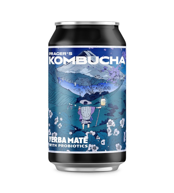 PRAGER'S Kombucha Yerba mate 330ml