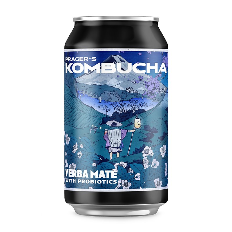 PRAGER'S Kombucha Yerba mate 330ml