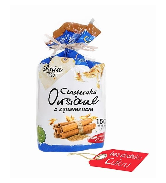ANIA Ciasteczka owsiane z cynamonem 150g