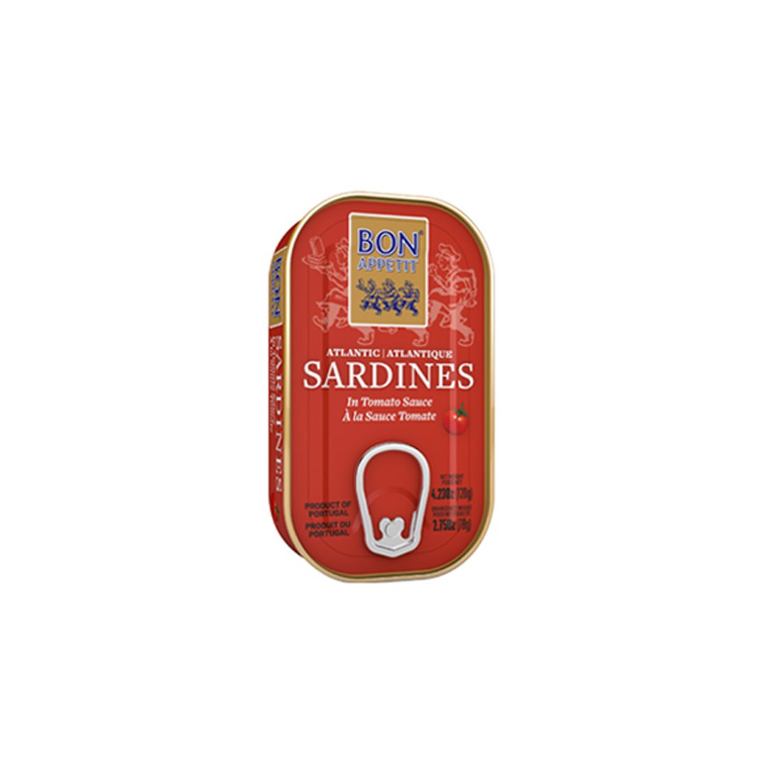 BON APETIT Sardynki portugalskie w sosie pomidorowym 120g