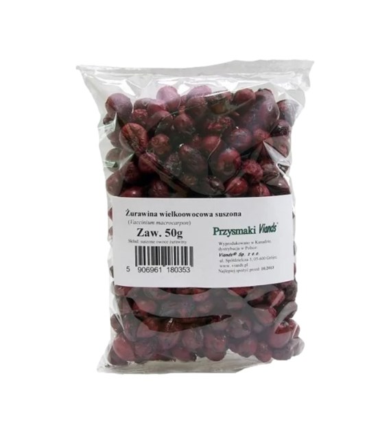 PRZYSMAKI VIANDS Żurawina suszona cała b/c 50g