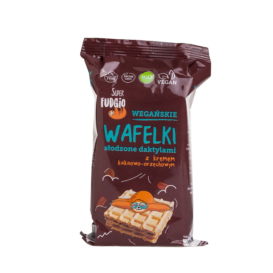 ME GUSTO Ekologiczne wafelki z kremem słodzonym daktylem 120g