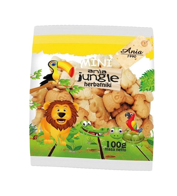 ANIA Herbatniki mini jungle b/c 100g