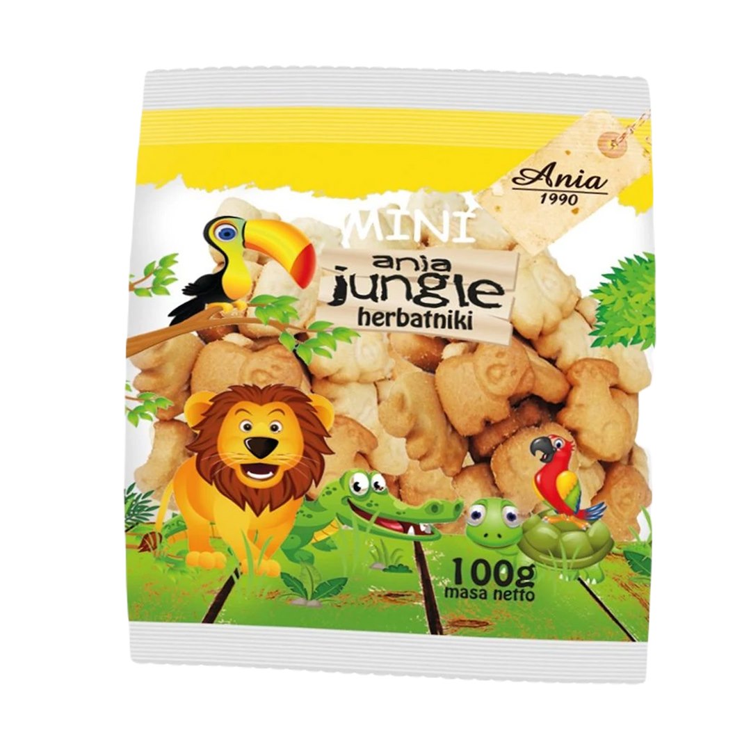 ANIA Herbatniki mini jungle b/c 100g