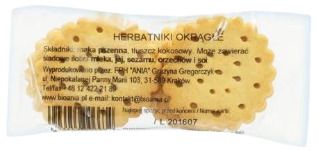 ANIA Herbatniki okrągłe  b/c 50g