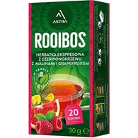 ASTRA Herbata rooibos malina grapefruit 20szt
