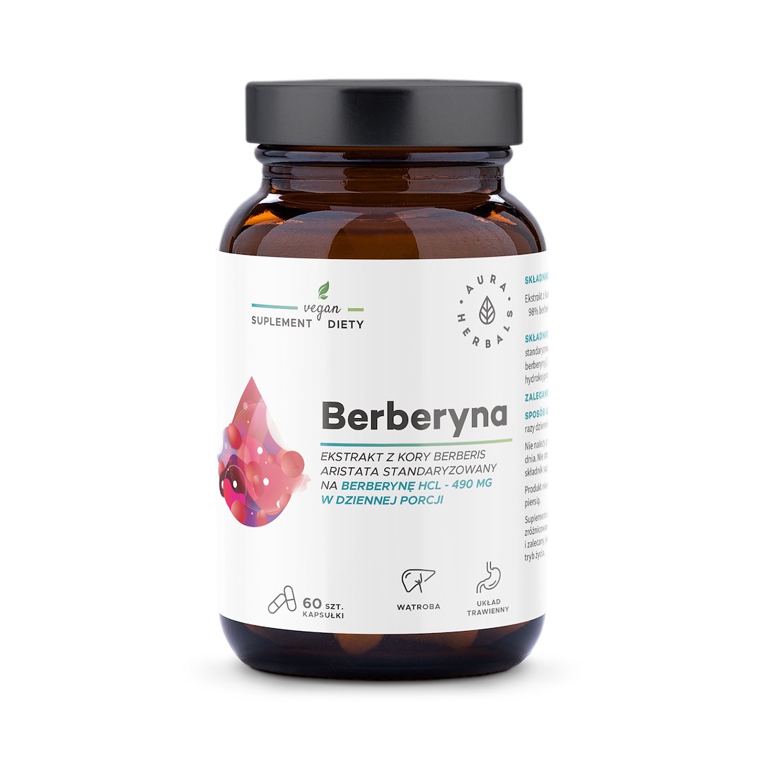 AURA Berberyna 490 mg, Berberis aristata 60kaps.