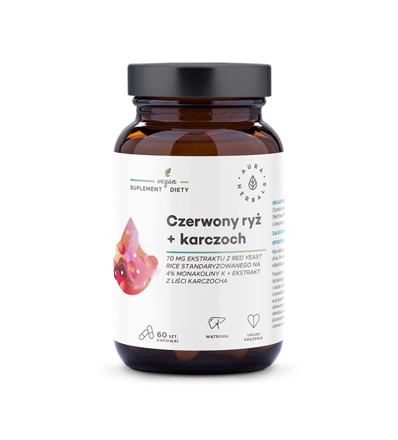 AURA Czerwony ryż + karczoch 60kaps.