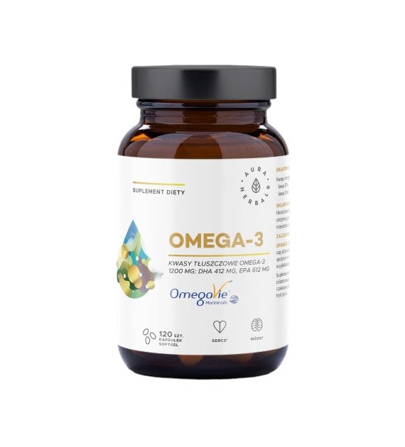 AURA Omega-3 1200mg 120kaps.