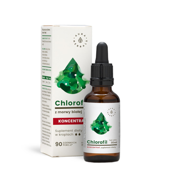 AURA Chlorofil z morwy krople 30ml
