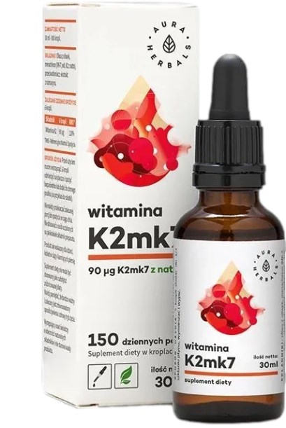 AURA Witamina k2mk7 90mcg krople 30ml