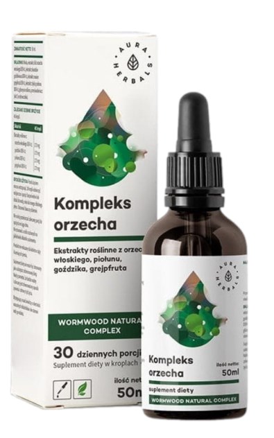 AURA Orzech + piołun ekstrakt krople 50ml