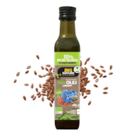 BIG NATURE Olej lniany tłoczony na zimno BIO 250ml