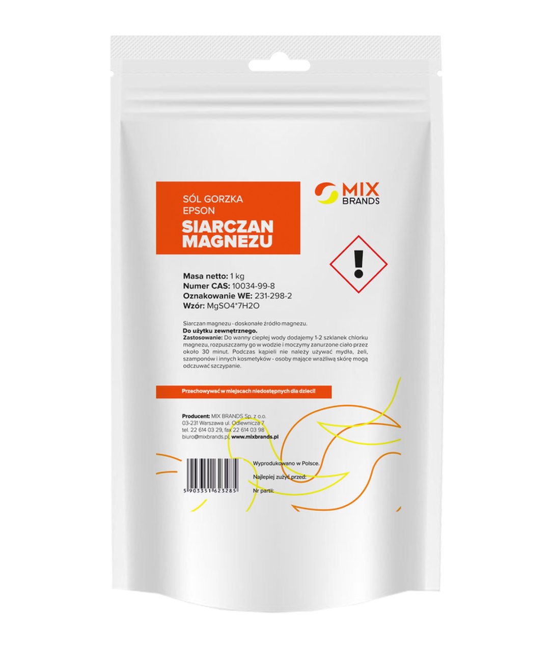 BIG NATURE Sól epson siarczan magnezu 1kg