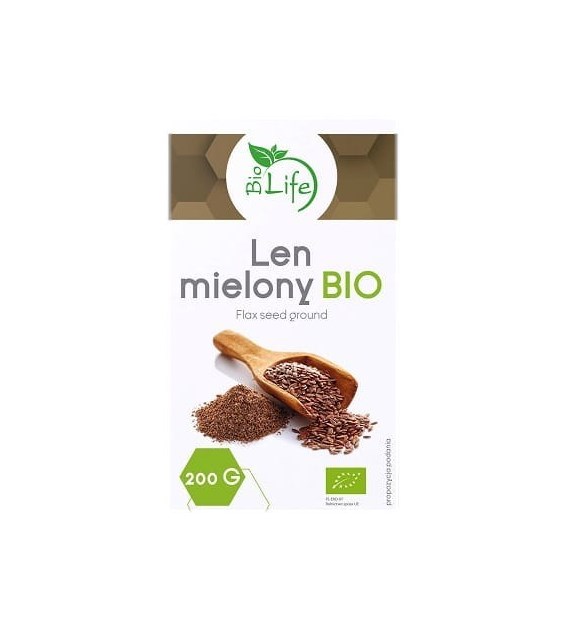 BIOLIFE Len mielony BIO 200g