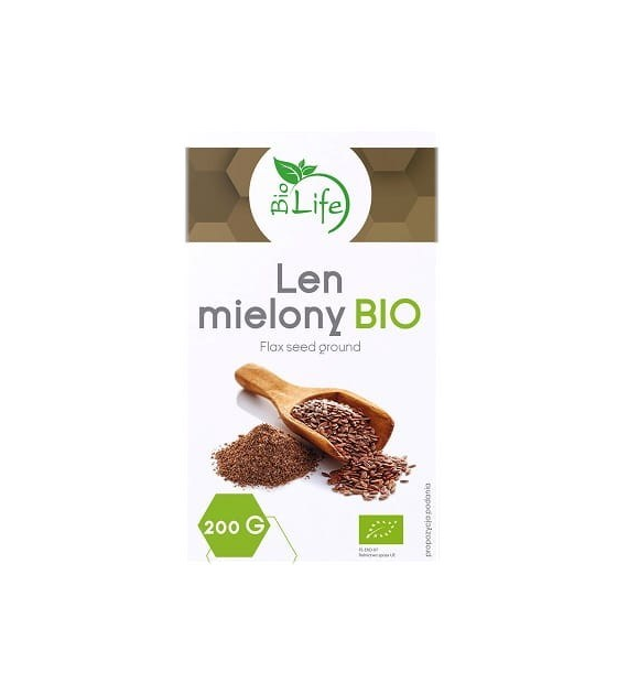 BIOLIFE Len mielony BIO 200g