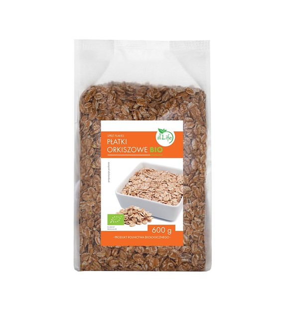 BIOLIFE Płatki orkiszowe BIO 600g