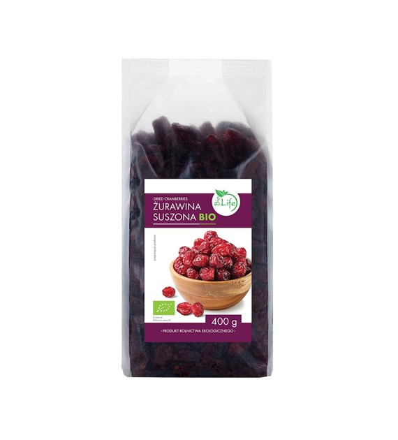 BIOLIFE Żurawina suszona BIO 400g