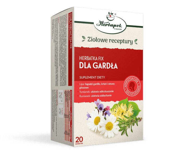 HERBAPOL KRAKÓW Herbatka dla gardła 20x2g