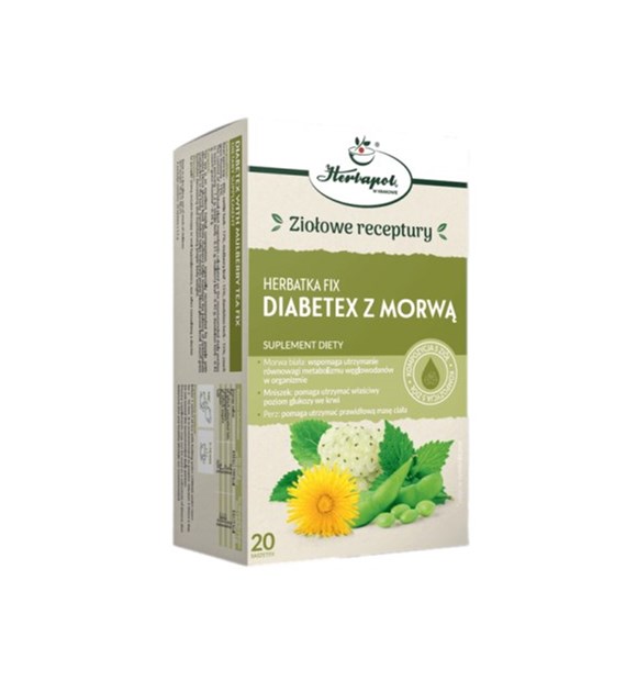 HERBAPOL KRAKÓW Herbatka diabetex z morwą 20x2g
