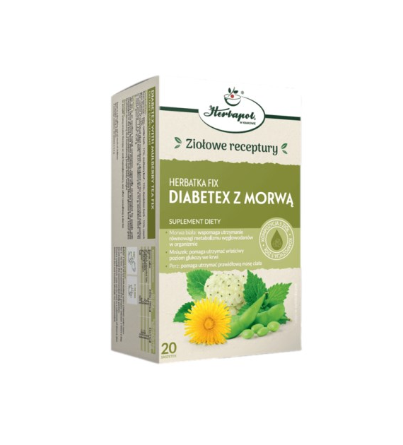 HERBAPOL KRAKÓW Herbatka diabetex z morwą 20x2g