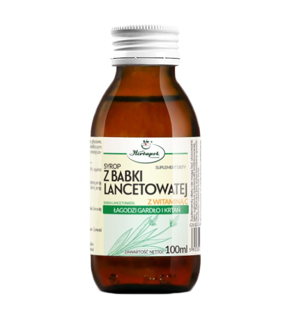 HERBAPOL KRAKÓW Syrop babka lancetowata 100ml