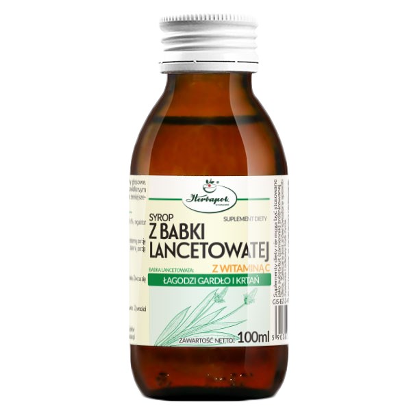 HERBAPOL KRAKÓW Syrop babka lancetowata 100ml