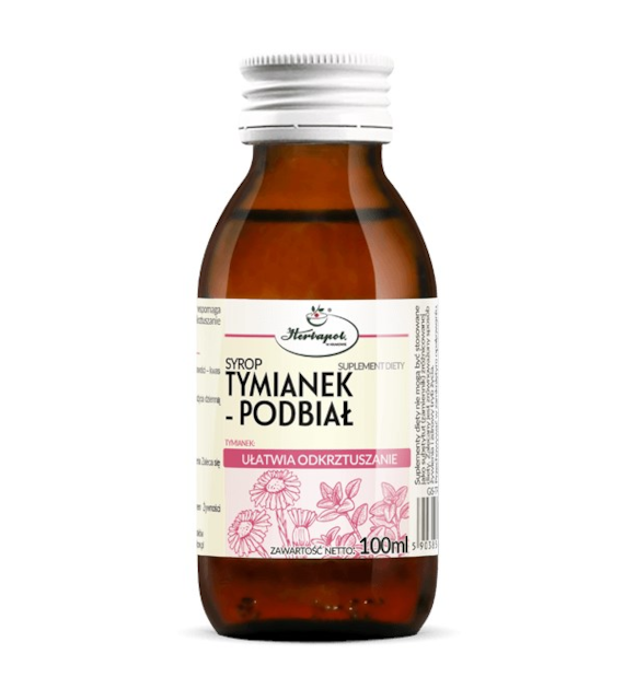 HERBAPOL KRAKÓW Syrop tymianek podbiał 100ml