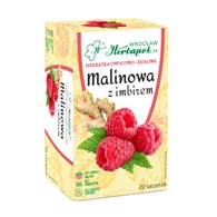 HERBAPOL WROCŁAW Herbatka malina imbir 20x3g