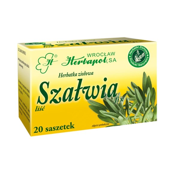 HERBAPOL WROCŁAW Herbatka szałwia 20x1,5g
