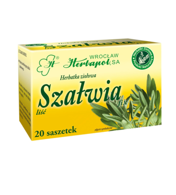 HERBAPOL WROCŁAW Herbatka szałwia 20x1,5g