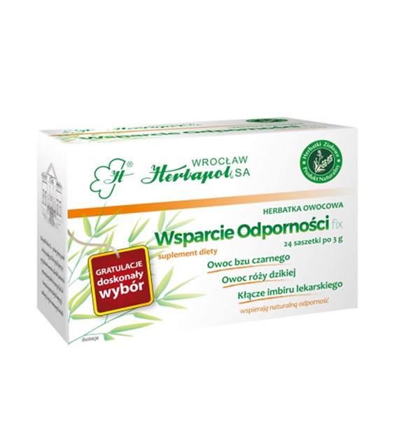 HERBAPOL WROCŁAW Herbatka wsp. odporność 24x3g
