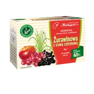 HERBAPOL WROCŁAW Herbatka żurawina z trawą cytrynową 24x3g