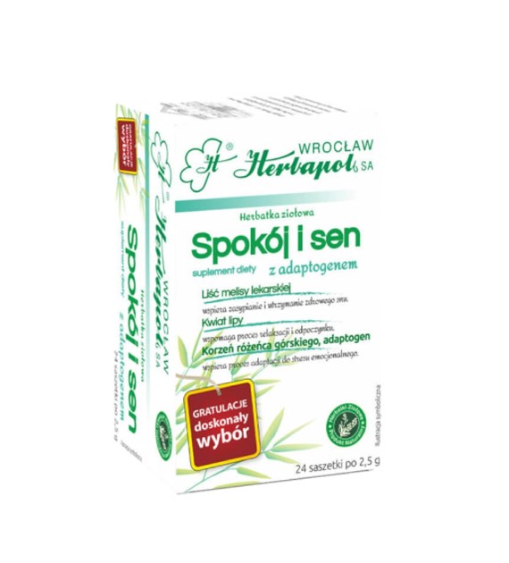 HERBAPOL WROCŁAW Herbatka spokój i sen 24x2,5g