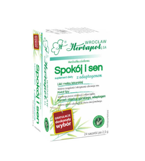 HERBAPOL WROCŁAW Herbatka spokój i sen 24x2,5g