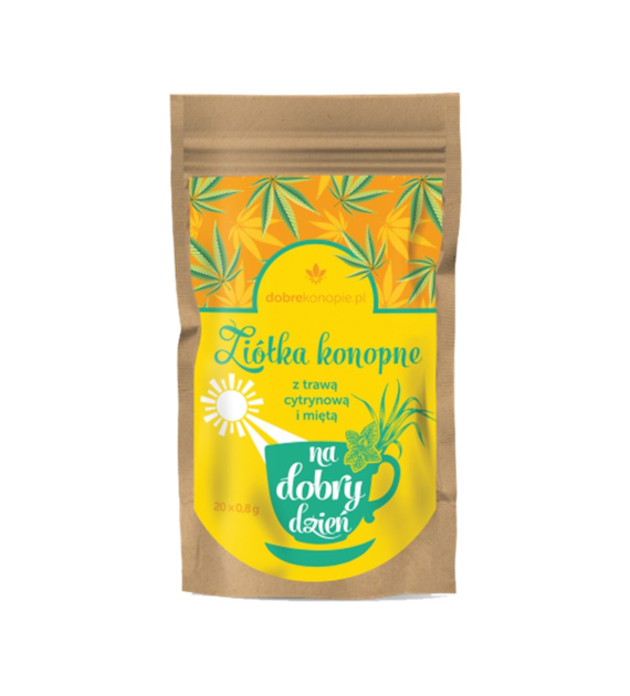 KONOPIE Ziółka na dzień trawa cytrynowa+mięta 20x0,8g