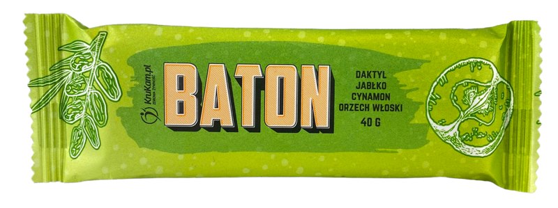 KRUKAM Baton daktyl-jabłko-cynamon b/c 40g