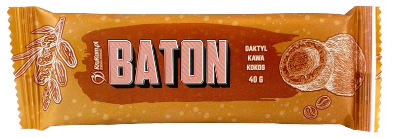 KRUKAM Baton daktyl-kokos-kawa b/c 40g