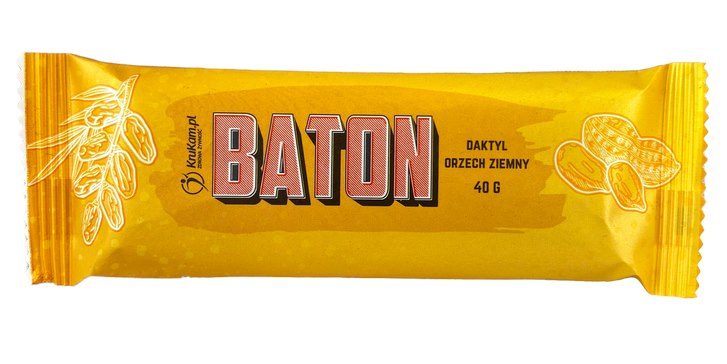 KRUKAM Baton daktyl-orzechy ziemne b/c 40g