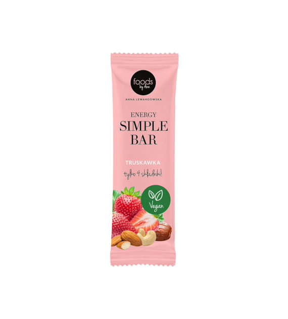LEVANN Energy Simple Bar Truskawka 35g