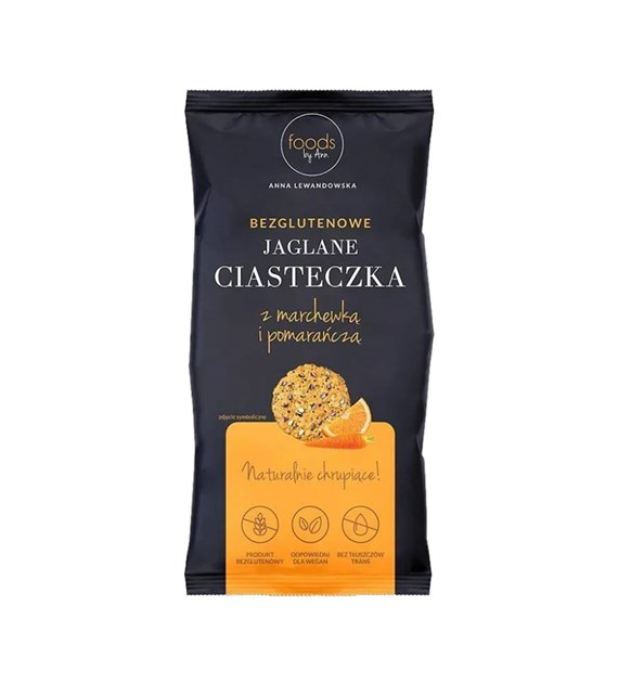 LEVANN Ciastka jaglane march/pom.b/g 100g